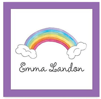 Over the Rainbow Square Gift Stickers